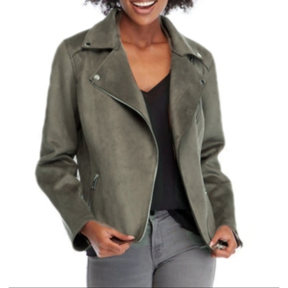 BB Dakota Jackets & Blazers - NWT BB Dakota by Steve Madden Womens XL  Faux Suede Moto Jacket